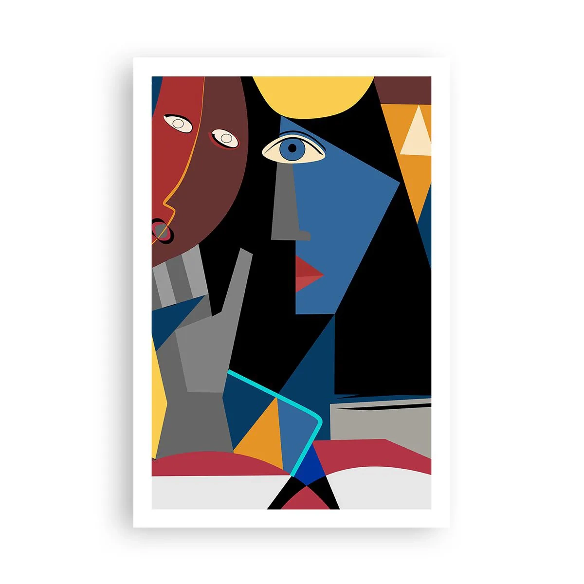 Poster - Discuția cubiștilor - 61x91 cm