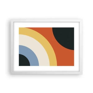 Poster în ramă albă - Spre sine - 40x30 cm