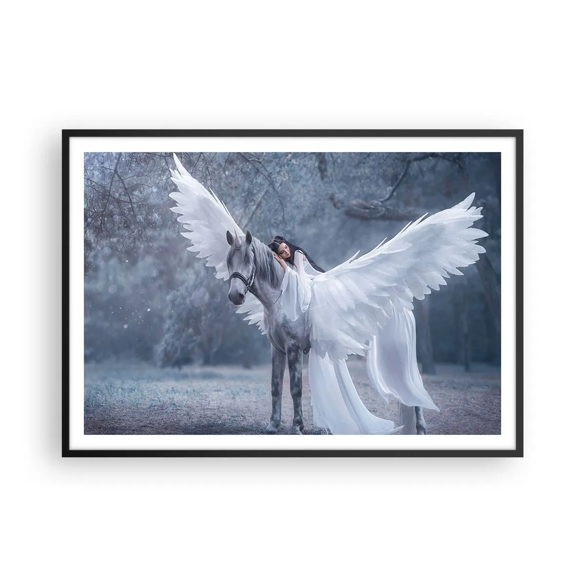 Poster în ramă neagră - Moment inspirat - 100x70 cm
