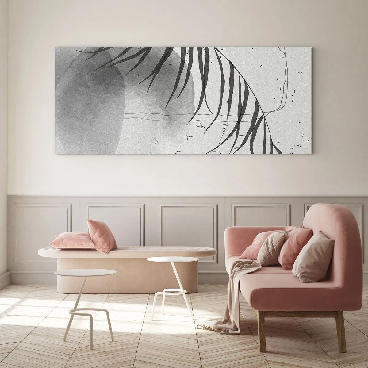 Tablou pe sticlă - Exotismul subtil al naturii - 100x40 cm