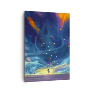 Tablou pe pânză - Pe un vânt albastru - 50x70 cm