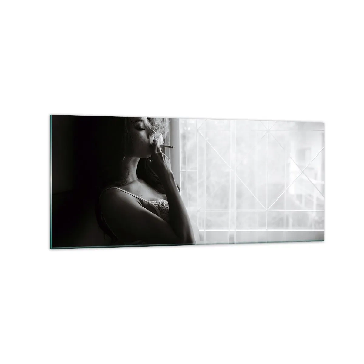 Tablou pe sticlă - Un moment senzual - 120x50 cm