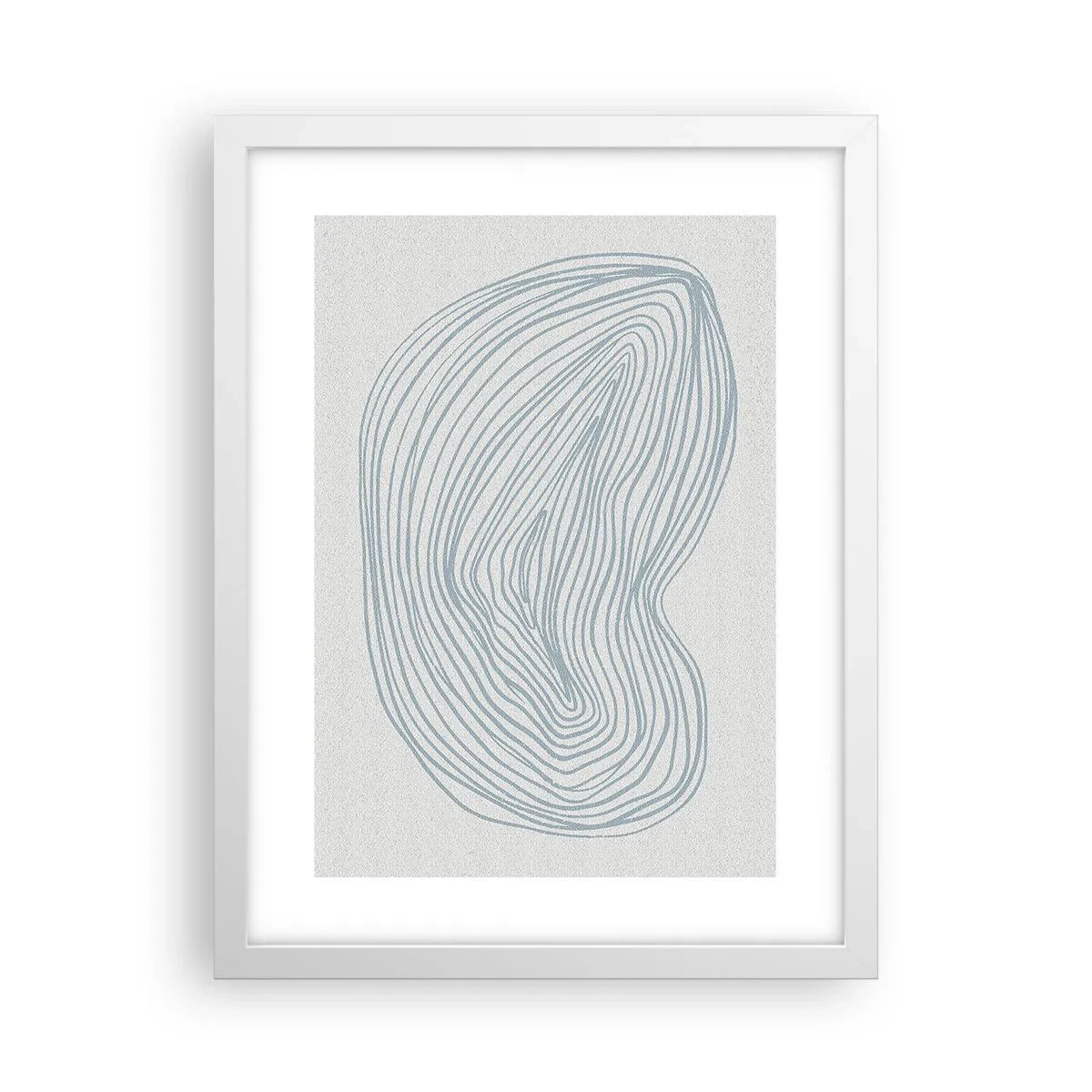 Poster în ramă albă - Zâmbet de picături - 30x40 cm