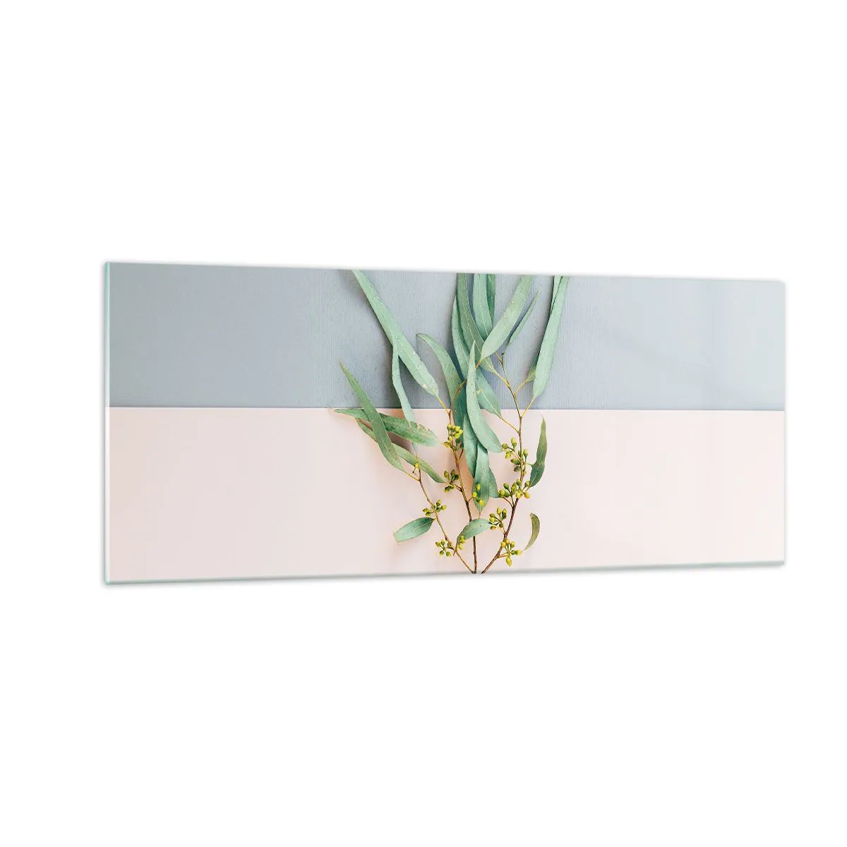Tablou pe sticlă - Subtilitate pastelată - 100x40 cm