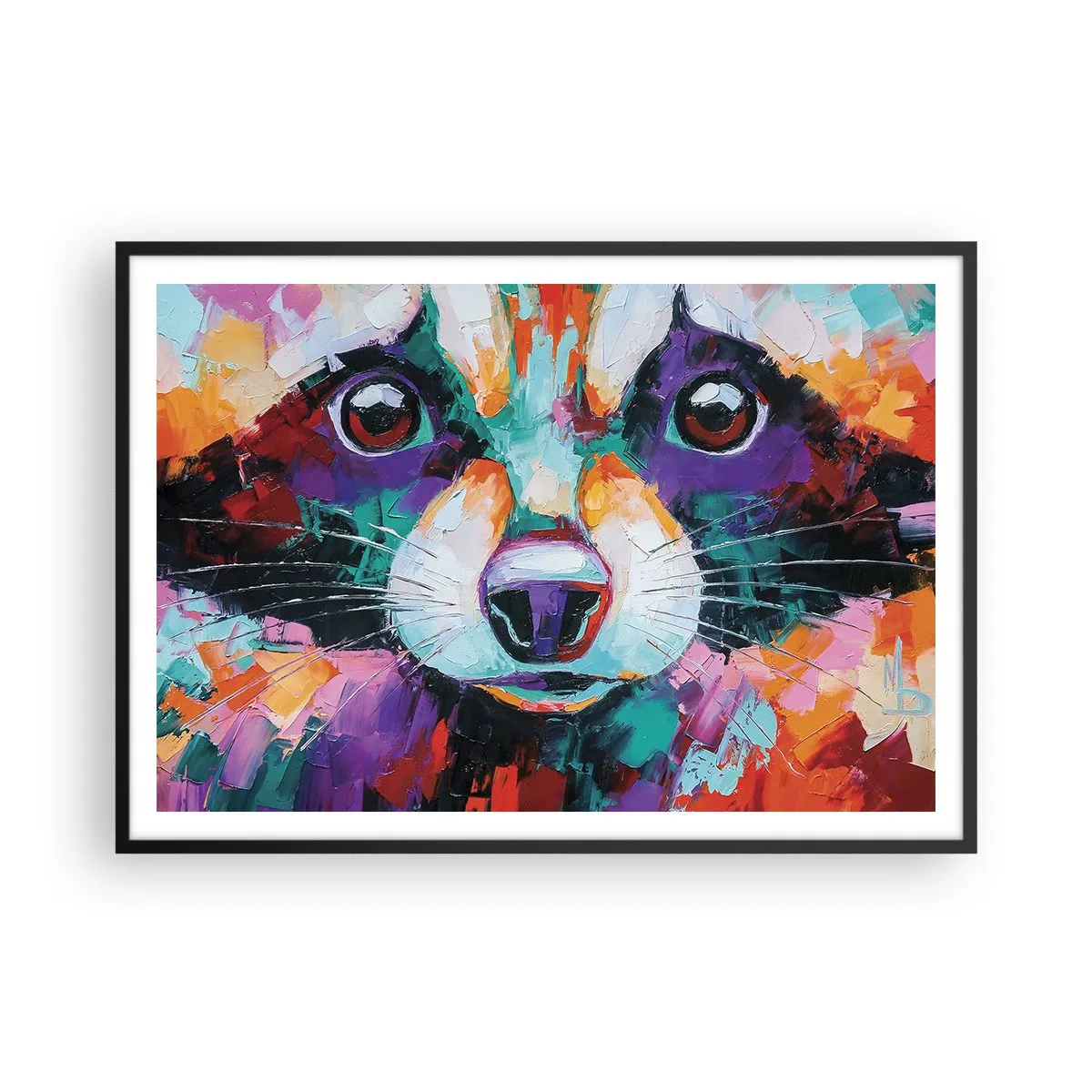 Poster în ramă neagră - Doar emoții bune - 100x70 cm