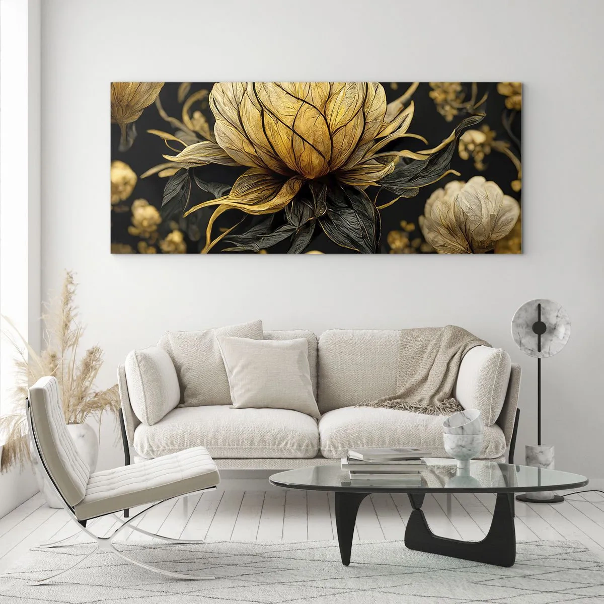 Tablou pe sticlă - Fragilitate subtilă - 100x40 cm