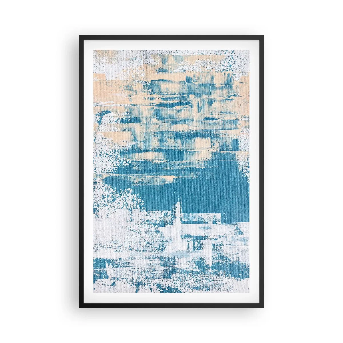 Poster în ramă neagră - Prin ţurţur de gheață - 61x91 cm