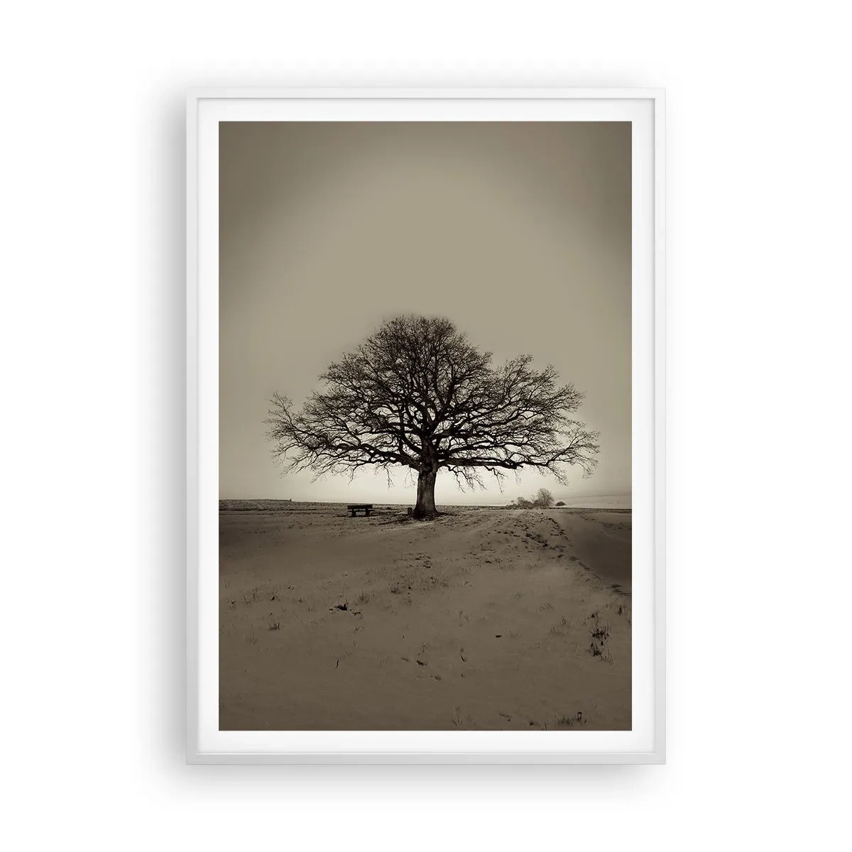 Poster în ramă albă - De aici până în veșnicie - 70x100 cm