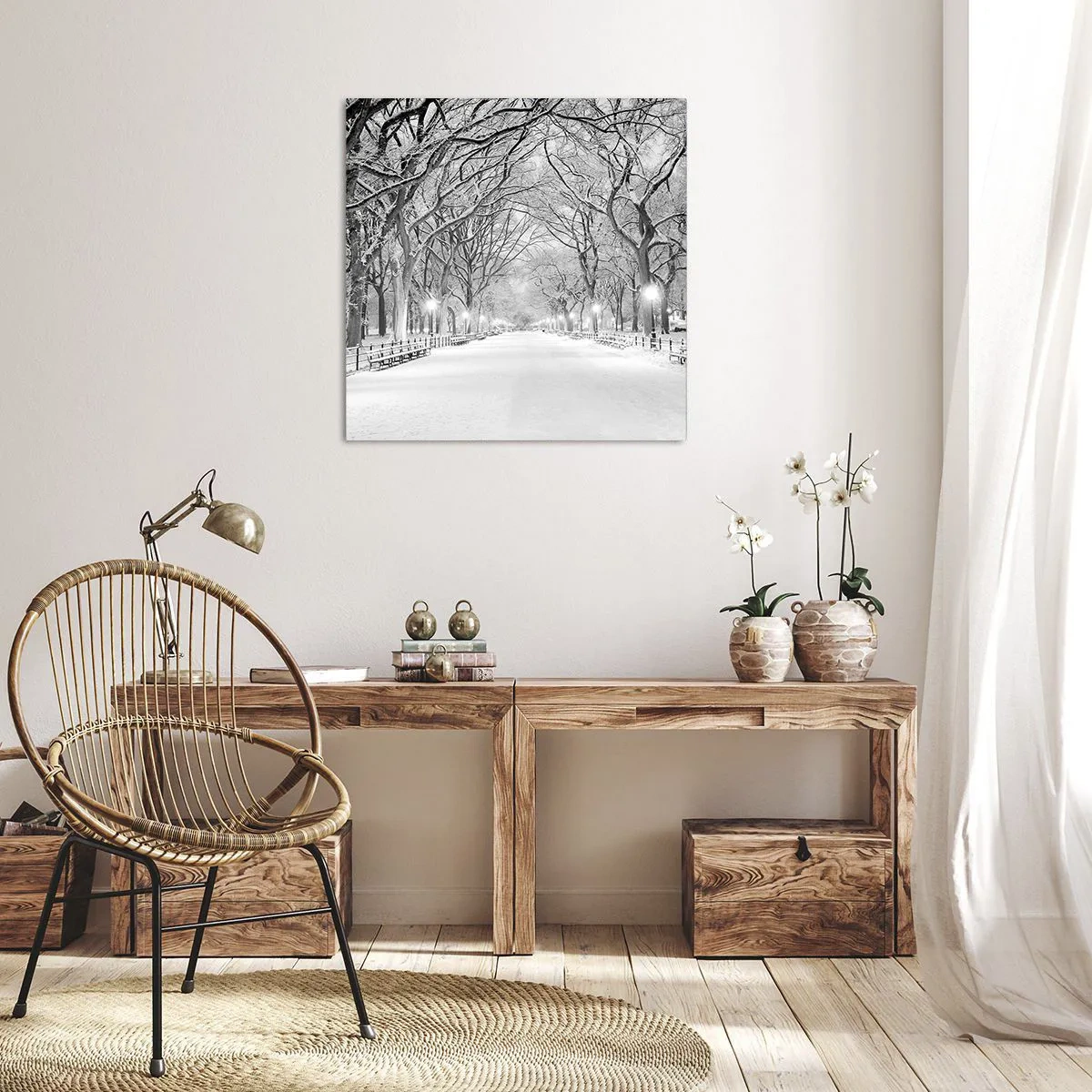 Tablou pe pânză - Cele patru anotimpuri – iarna - 30x30 cm