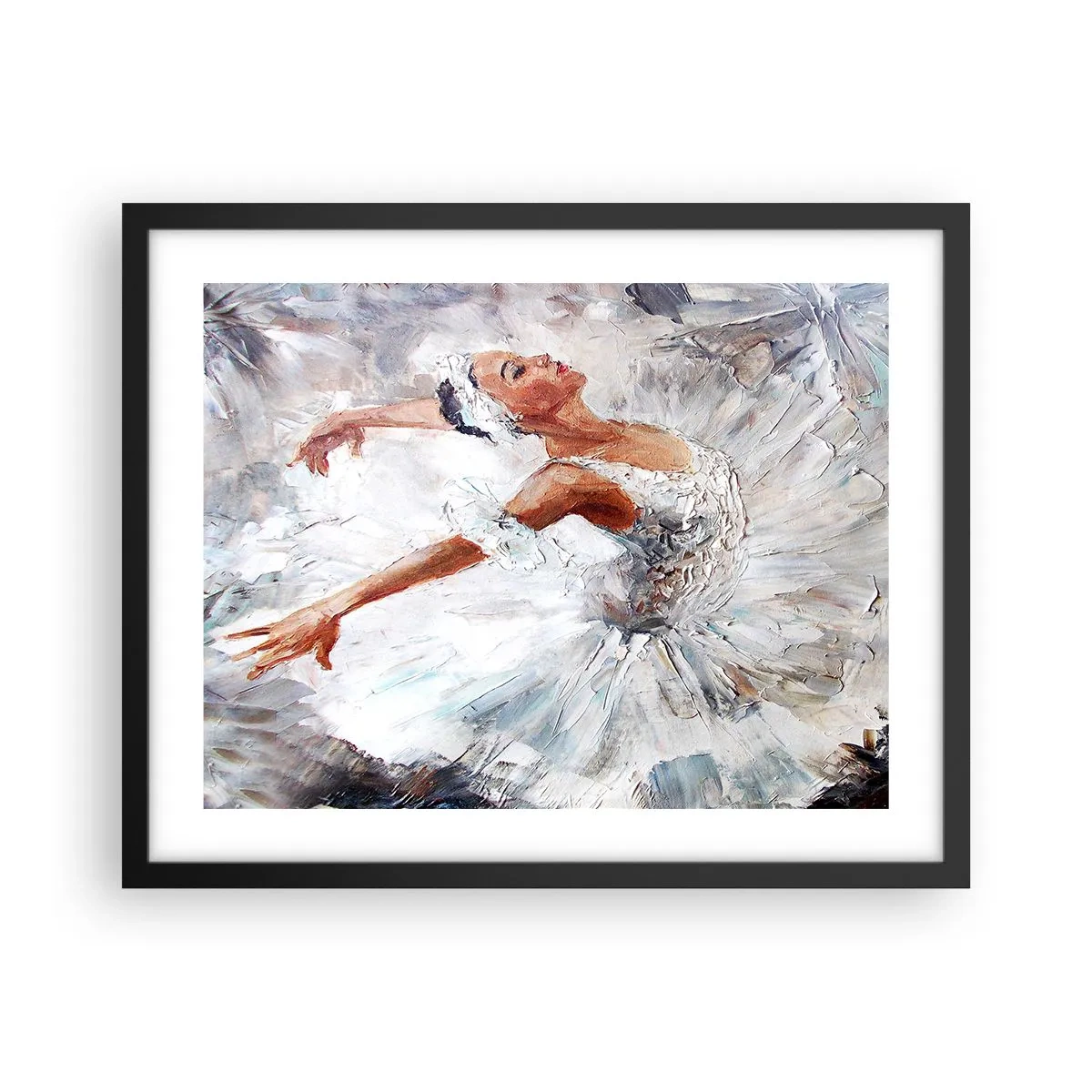 Poster în ramă neagră - Moale și ușoară ca tulul - 50x40 cm