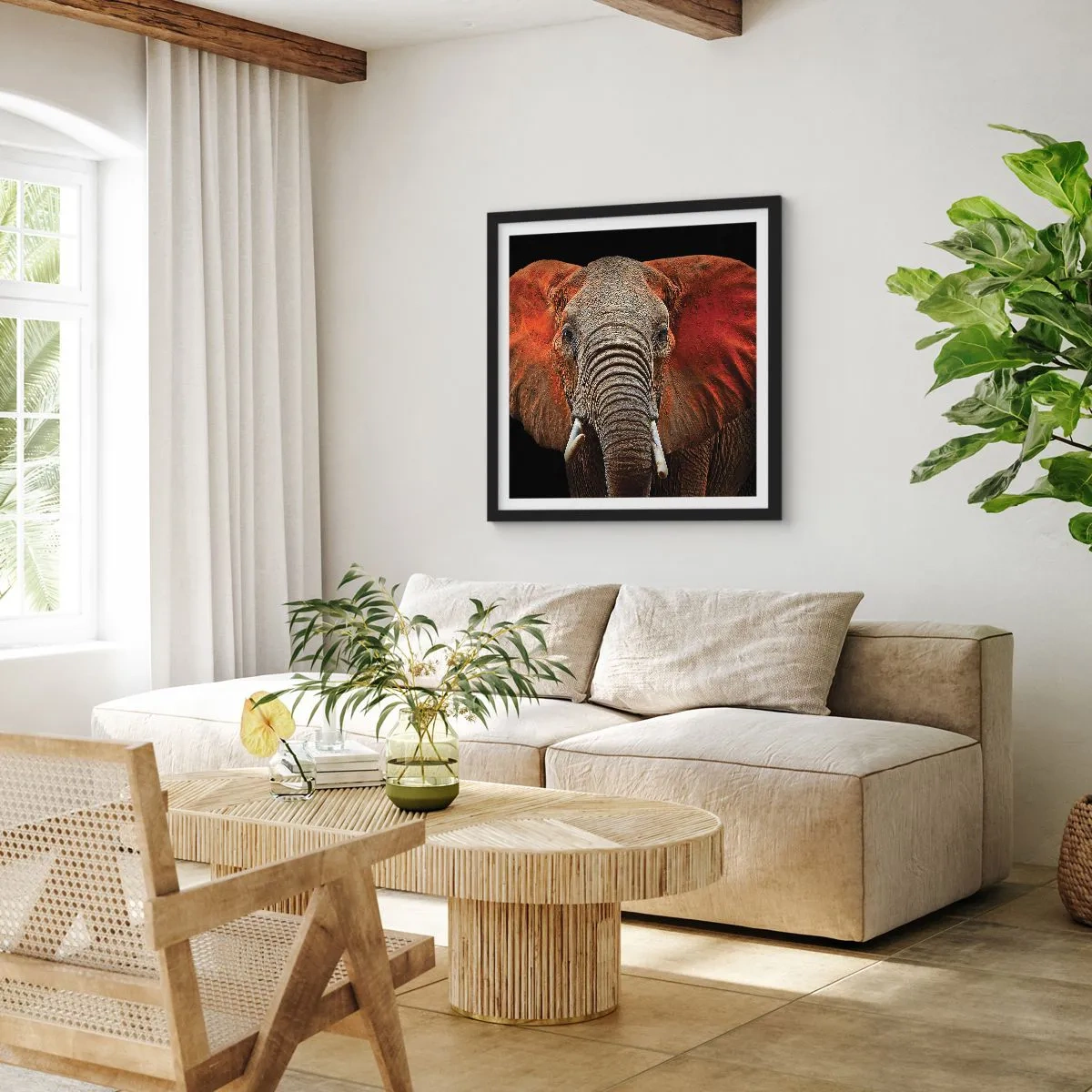 Poster în ramă neagră - Sunt sălbatic, și tu? - 30x30 cm