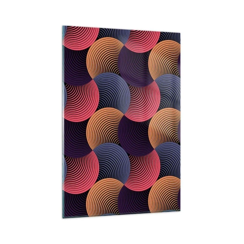 Tablou pe sticlă - Într-un ritm de cerc - 80x120 cm