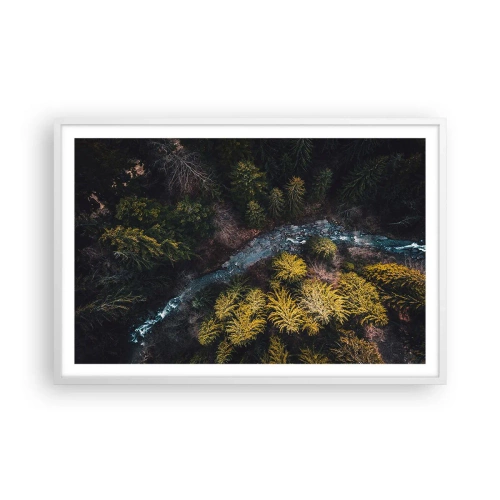 Poster în ramă albă - Rapid și mai rapid - 91x61 cm