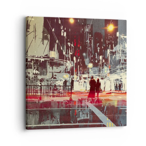 Tablou pe pânză - O trecere metropolitană - 30x30 cm