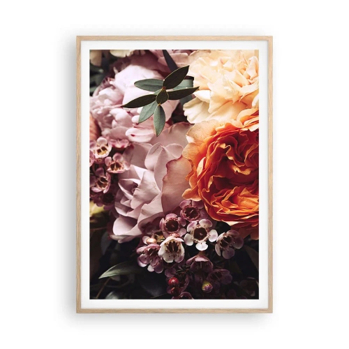 Poster în ramă de stejar deschis - Înghesuite în frumusețe - 70x100 cm
