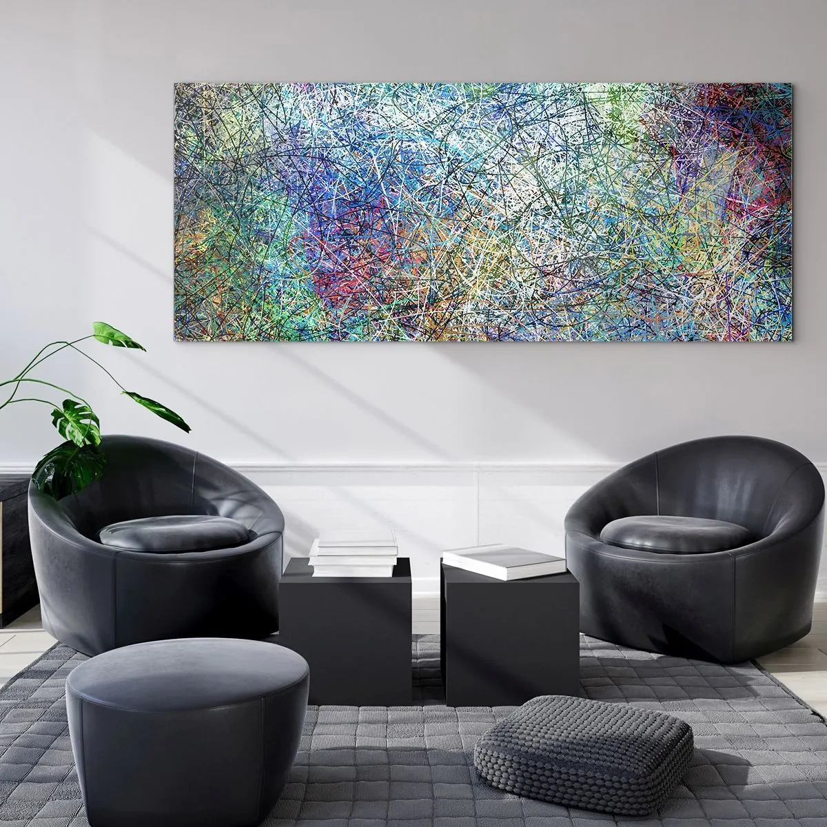 Tablou pe sticlă - Nu este atât de simplu - 100x40 cm