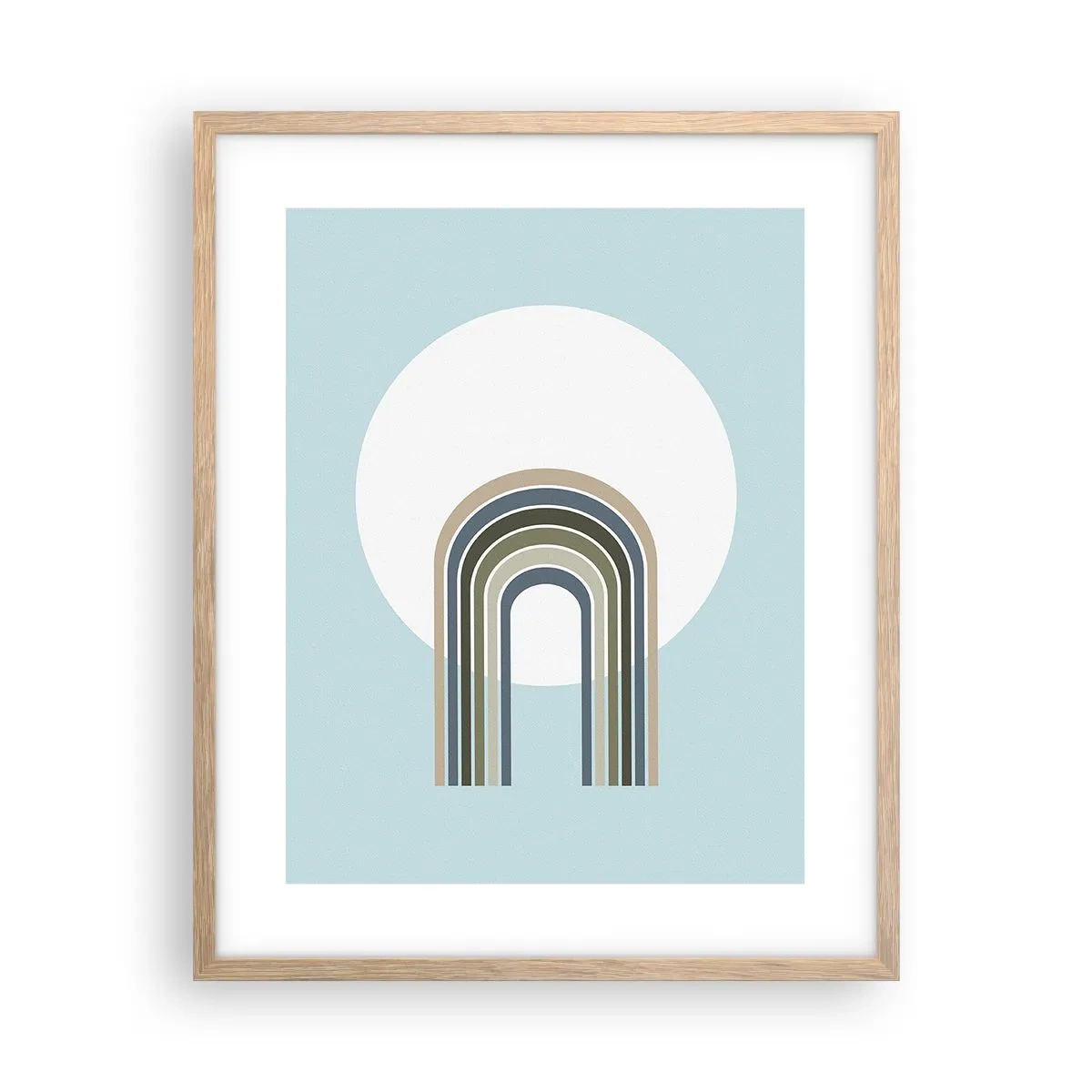 Poster în ramă de stejar deschis - Atracție irezistibilă - 40x50 cm