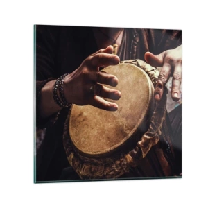 Tablou pe sticlă - În ritmul inimii - 70x70 cm