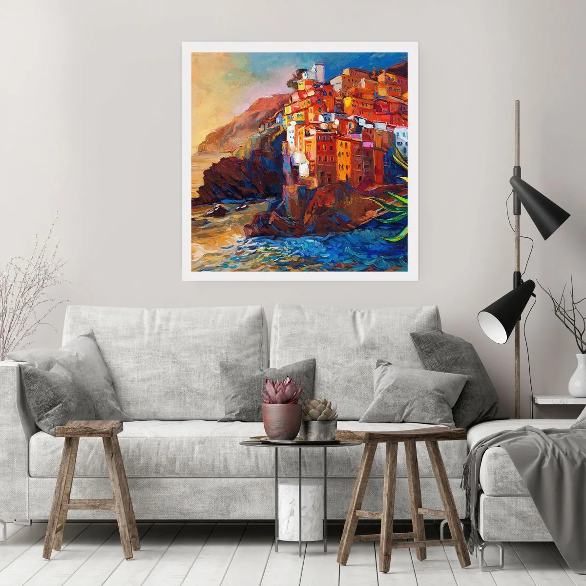 Poster - Oraș italian de vis - 50x50 cm