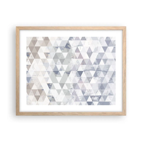 Poster în ramă de stejar deschis - În ritm de trei - 50x40 cm