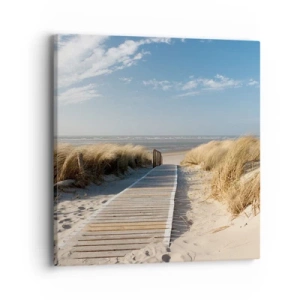 Tablou pe pânză - În spatele dunei, în zumzetul ierbii - 40x40 cm