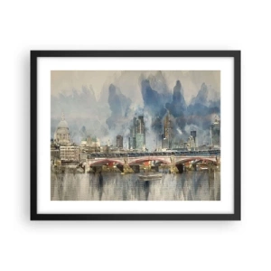 Poster în ramă neagră - Londra în toată splendoarea ei - 50x40 cm