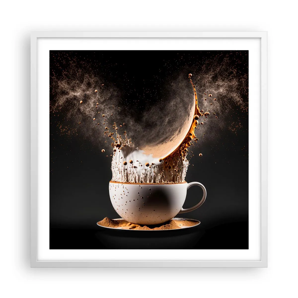 Poster în ramă albă - O explozie de arome - 60x60 cm