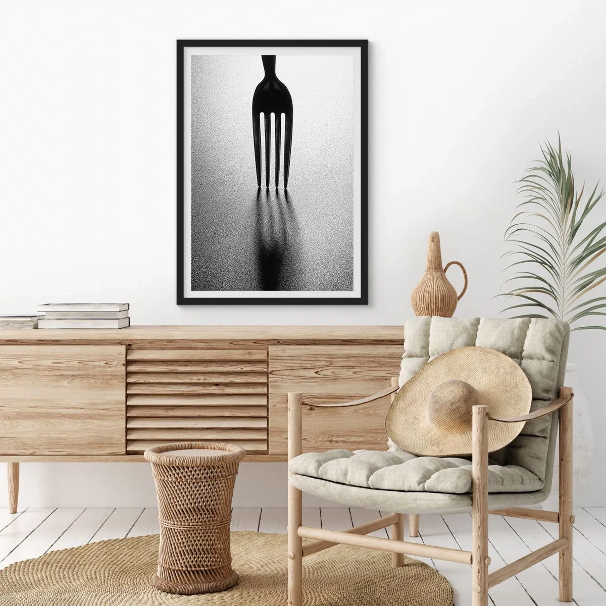 Poster în ramă neagră - Lumină și umbră - 30x40 cm