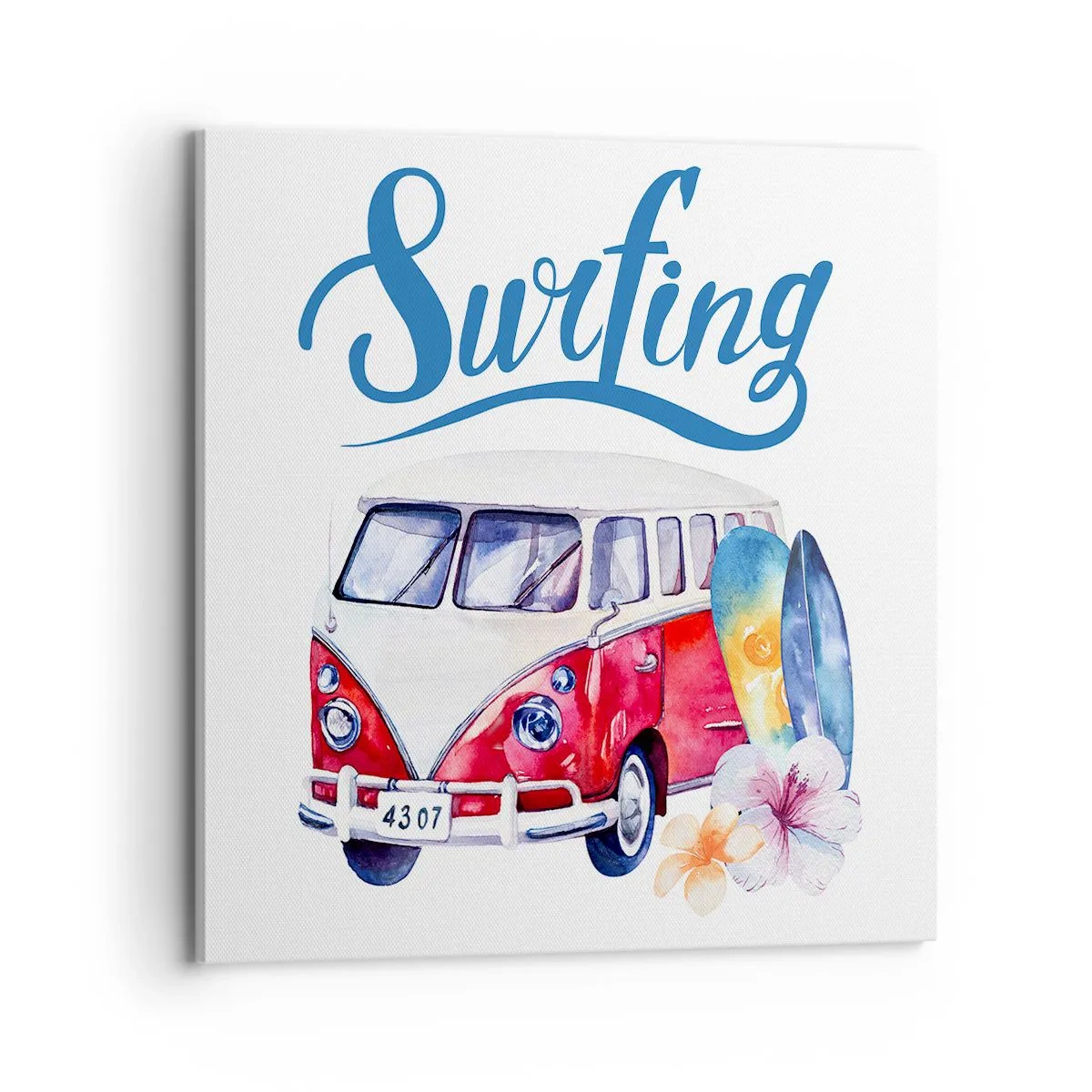 Tablou pe pânză - Un clasic pentru surferi - 70x70 cm