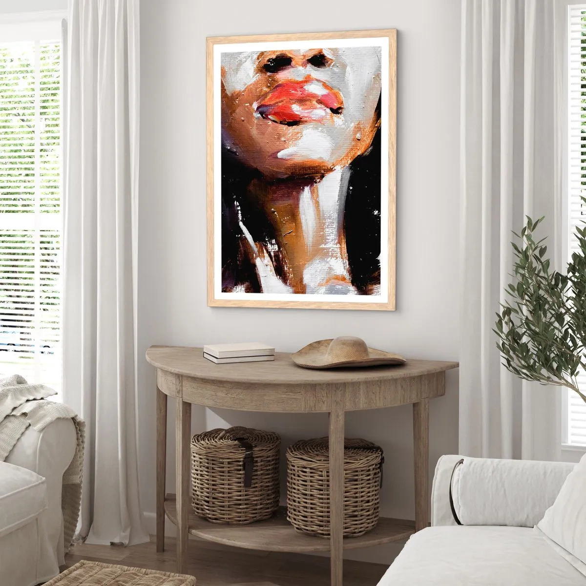 Poster în ramă de stejar deschis - Mândrie fără prejudecăți - 40x50 cm