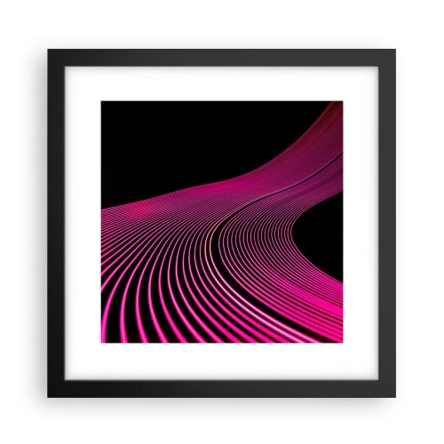 Poster în ramă neagră - Bulevardul de lumină - 30x30 cm