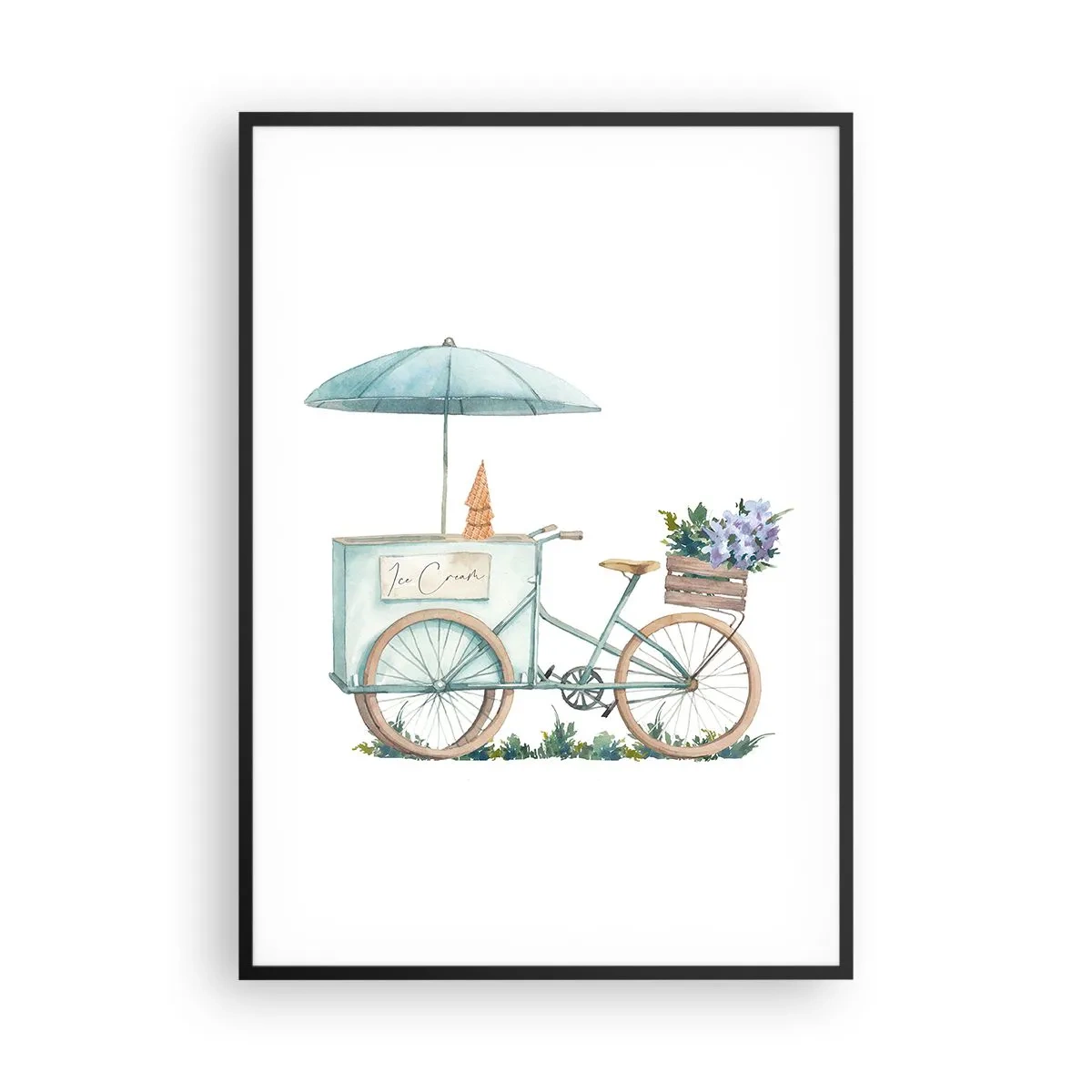 Poster în ramă neagră - O dulce amintire de vară - 70x100 cm