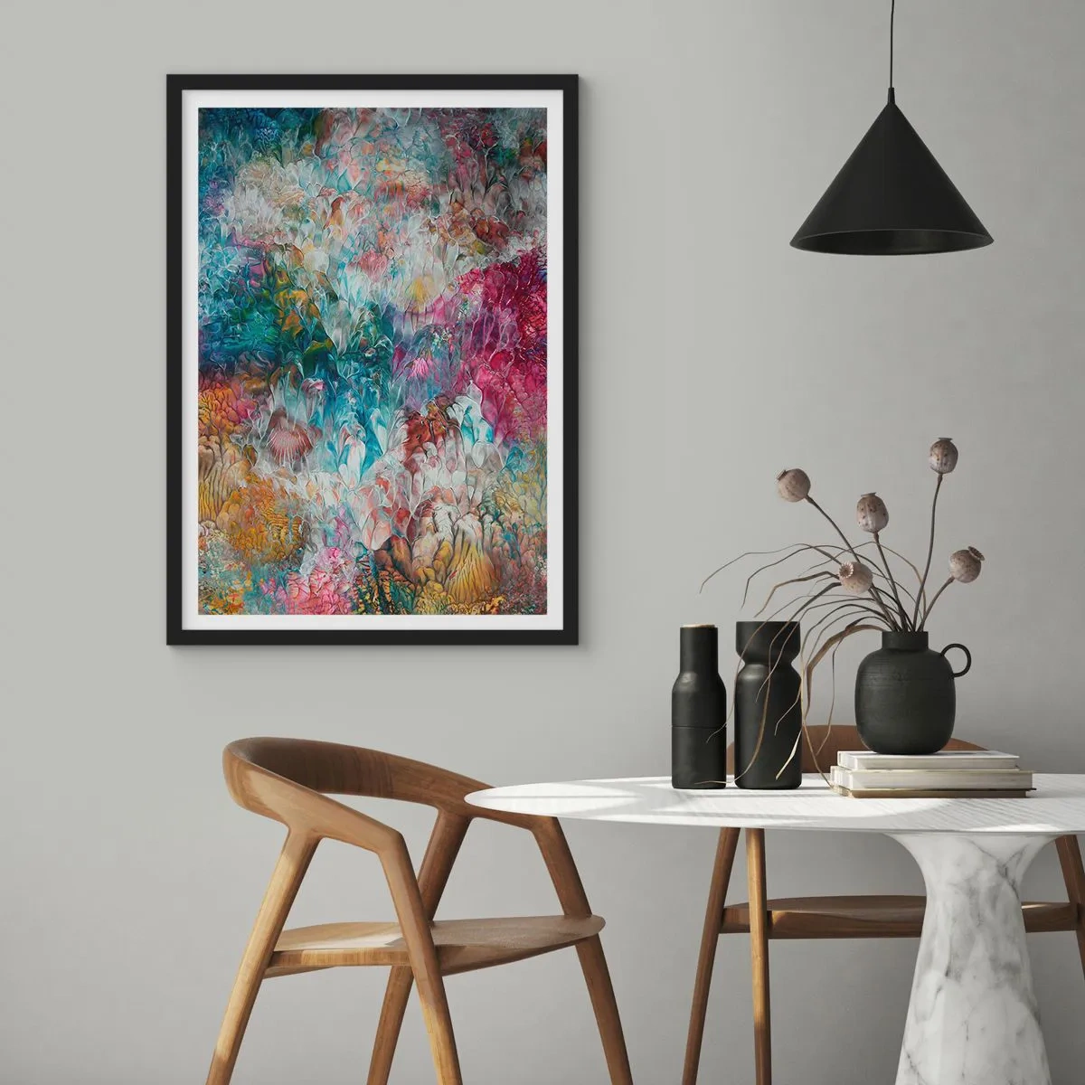 Poster în ramă neagră - În plină înflorire - 40x50 cm