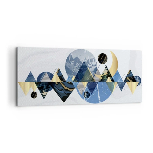 Tablou pe pânză - Peisaj geometric - 120x50 cm