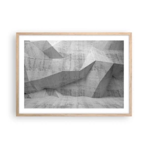 Poster în ramă de stejar deschis - O adevărată provocare - 70x50 cm