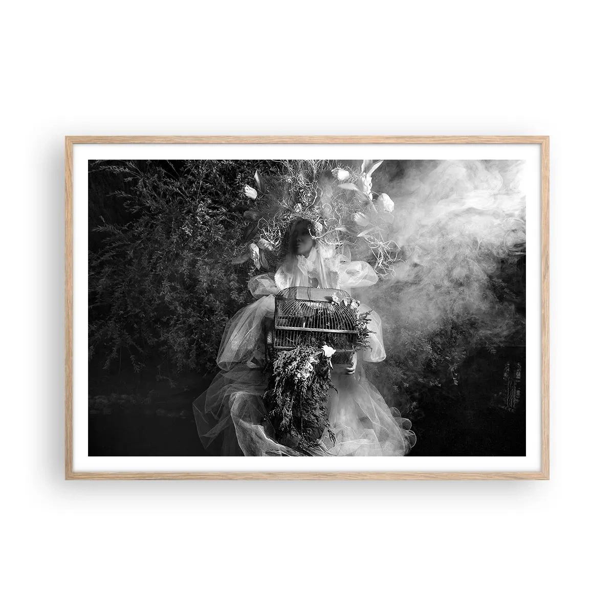 Poster în ramă de stejar deschis - Mama însăși - Natura - 100x70 cm