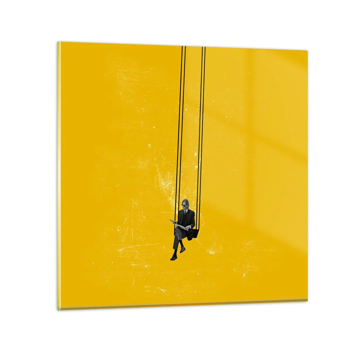 Tablou pe sticlă - O zi ca oricare alta - 40x40 cm