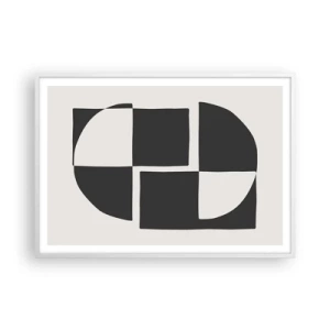 Poster în ramă albă - Antiteză - sinteză - 100x70 cm