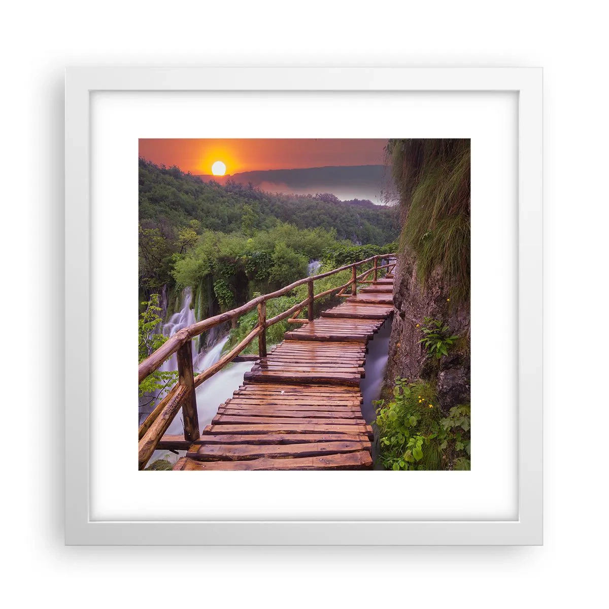 Poster în ramă albă - Frumusețe de necrezut - 30x30 cm