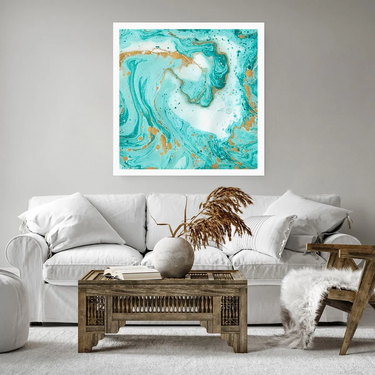 Poster - Sub marele val al perioadei Edo - 50x50 cm