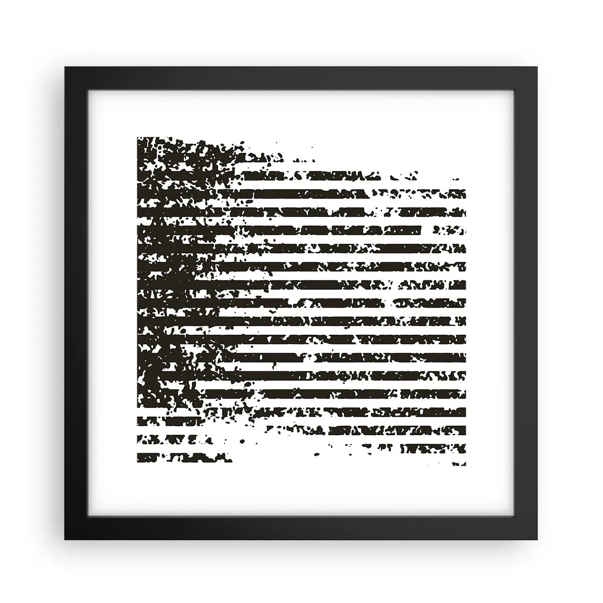 Poster în ramă neagră - Ritm și zgomot - 30x30 cm