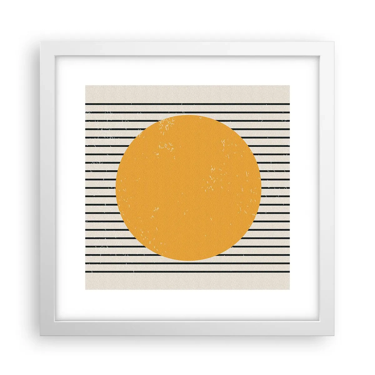 Poster în ramă albă - Puterea simplității - 30x30 cm