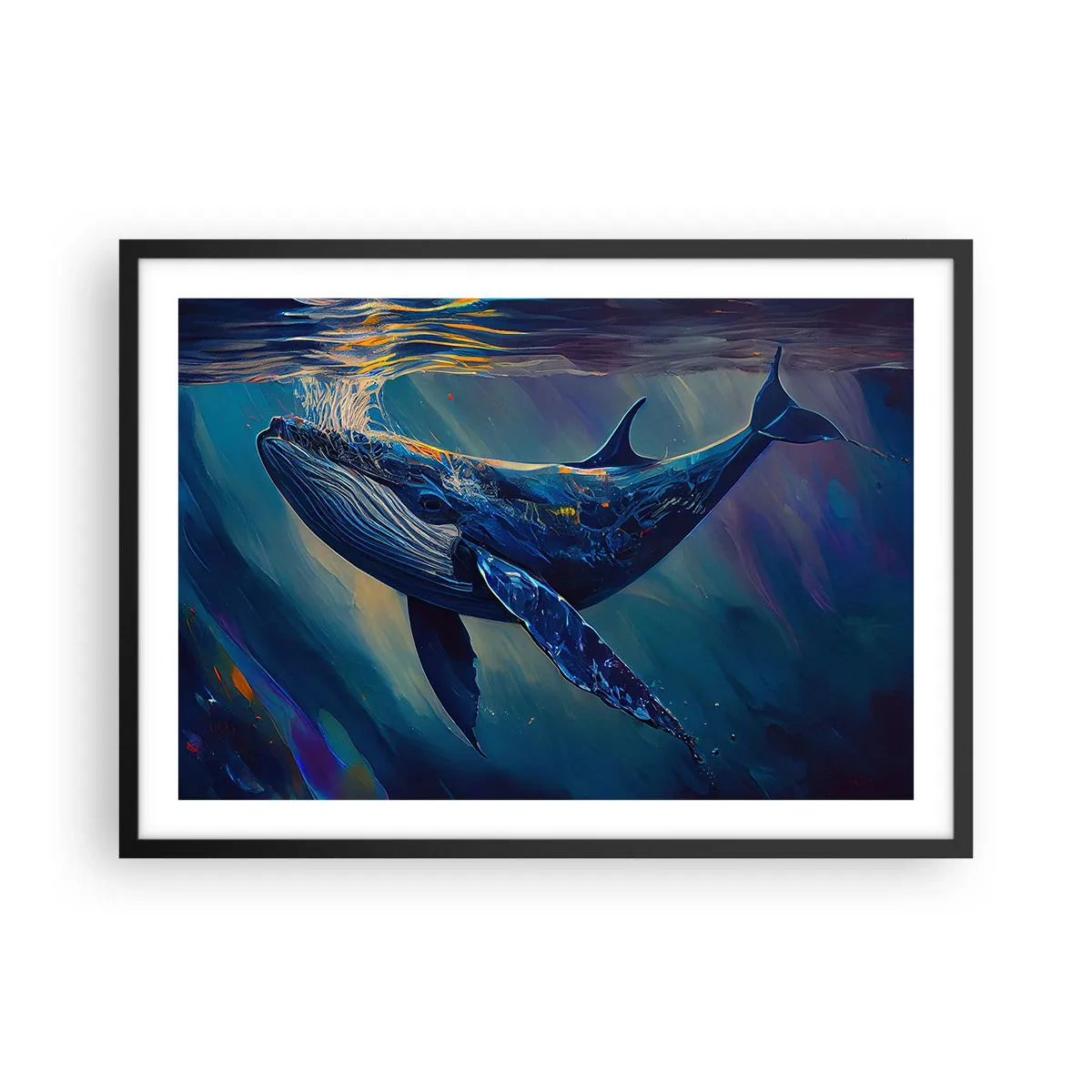 Poster în ramă neagră - Bun venit în lumea mea - 70x50 cm