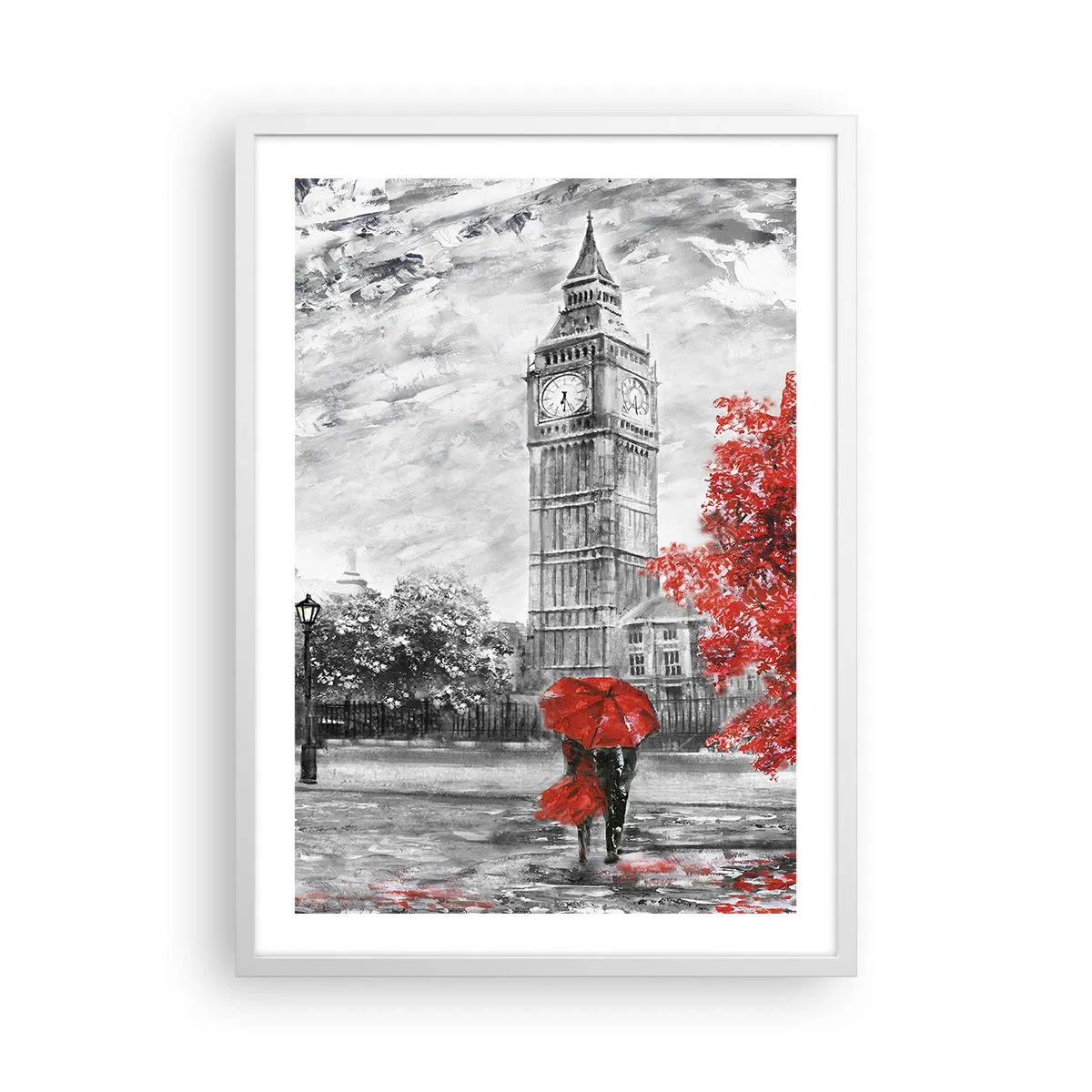 Poster în ramă albă - O zi excitantă - 50x70 cm