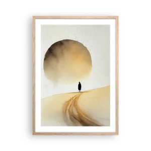 Poster în ramă de stejar deschis - Întotdeauna un dor - 50x70 cm