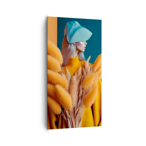 Tablou pe pânză - Portret pufos - 65x120 cm