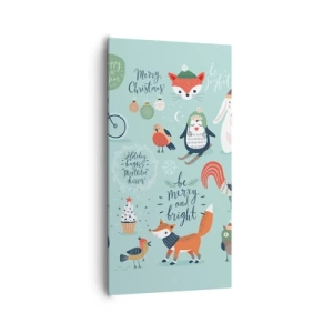 Tablou pe pânză - Să nu se termine niciodată Crăciunul! - 65x120 cm