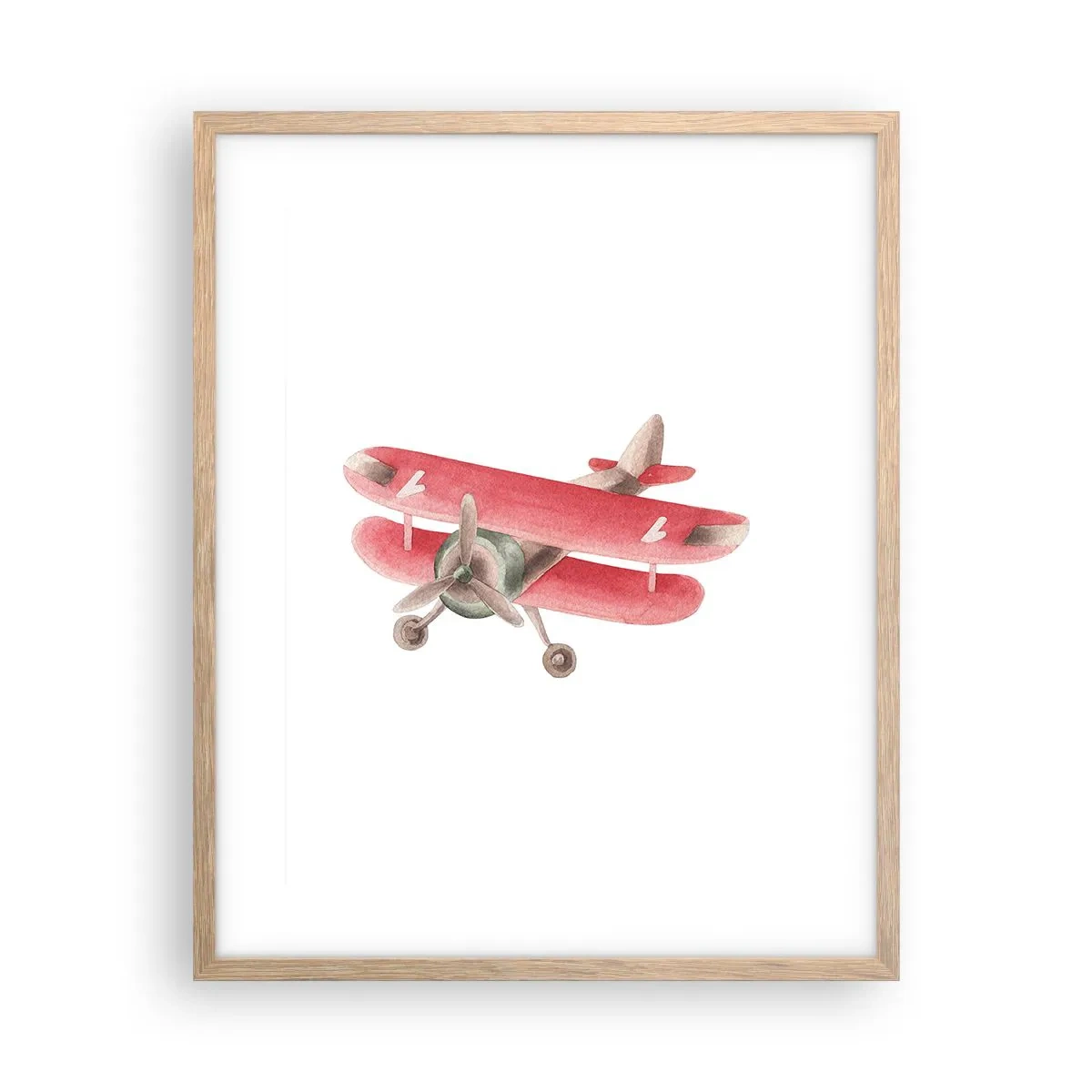 Poster în ramă de stejar deschis - Gata pentru zboruri la mare înălțime - 40x50 cm