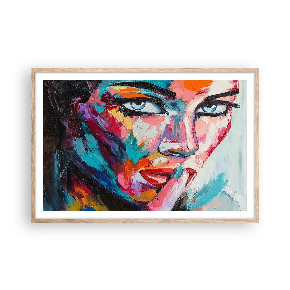 Poster în ramă de stejar deschis - Primul nostru secret - 91x61 cm