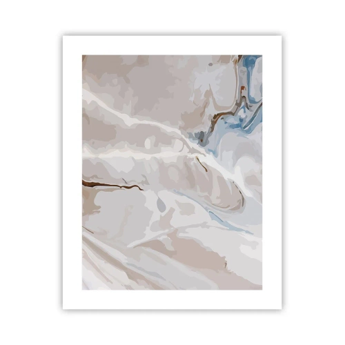 Poster - Meandre albastre sub alb - 40x50 cm